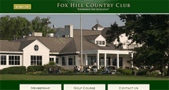 Desktop Screenshot of foxhillcountryclub.net